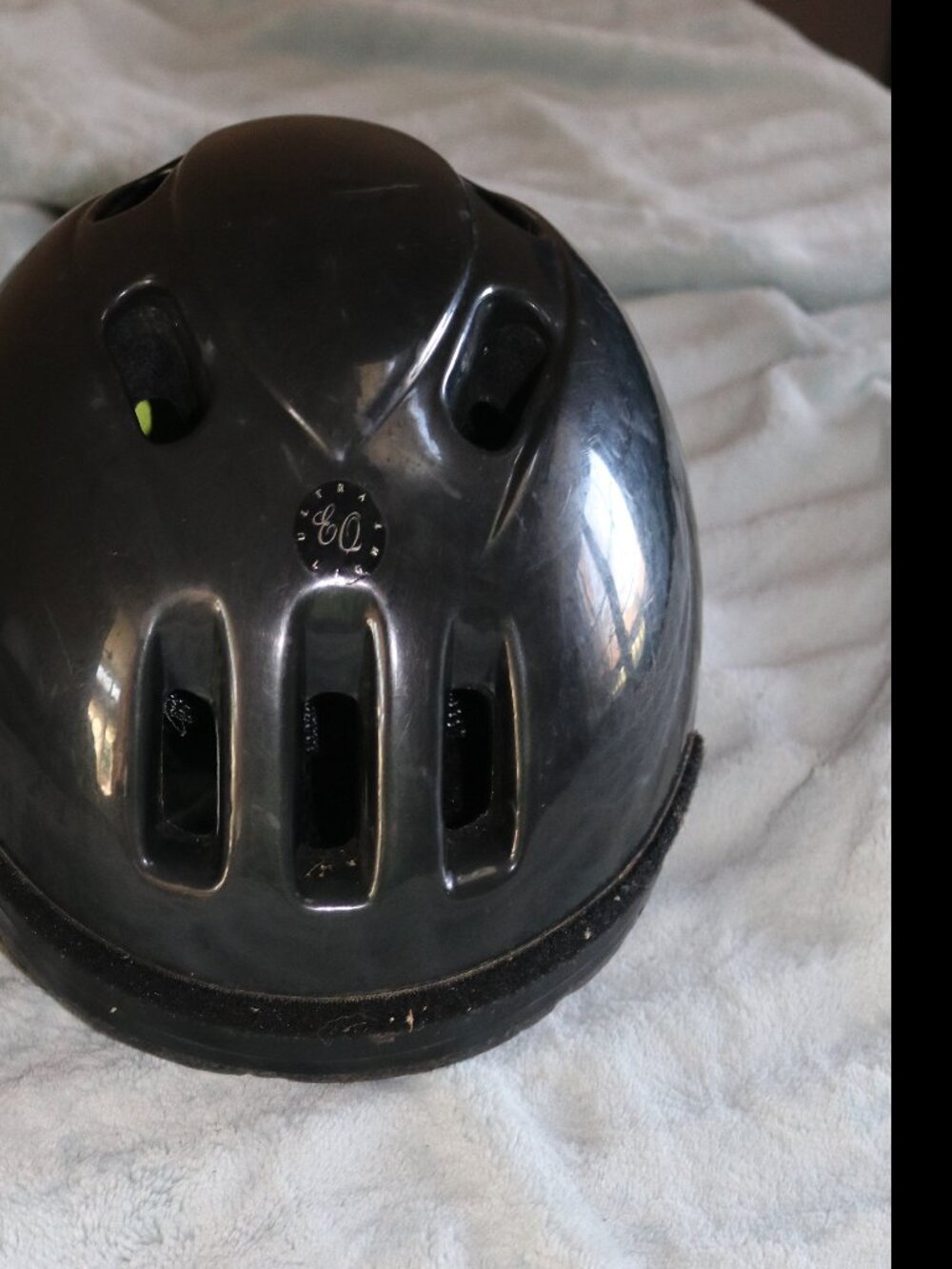 Troxel black riding helmet EQ. Size M/L. Used.